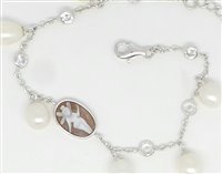 Bracciale Cameo Italiano Donna Arianna in Argento Perla BC4 - BC4